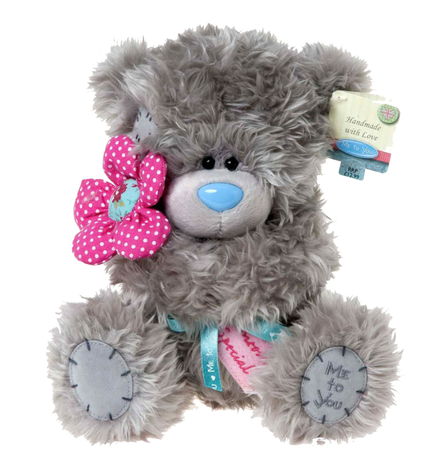 Мишка Тедди с цветоком (оригинал)